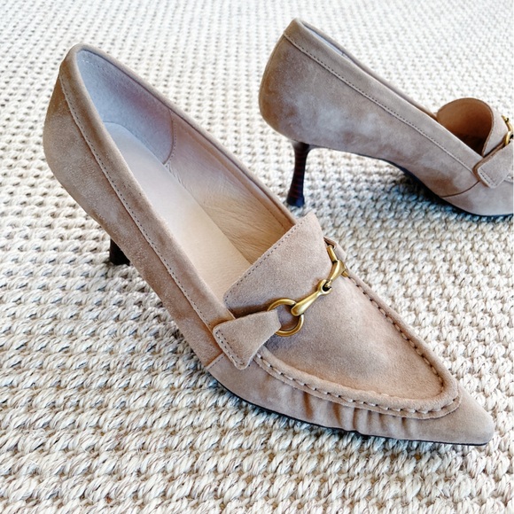 Koko + Palenki Suede Horsebit Loafer Heels – Women’s Size 8 - Picture 4 of 11